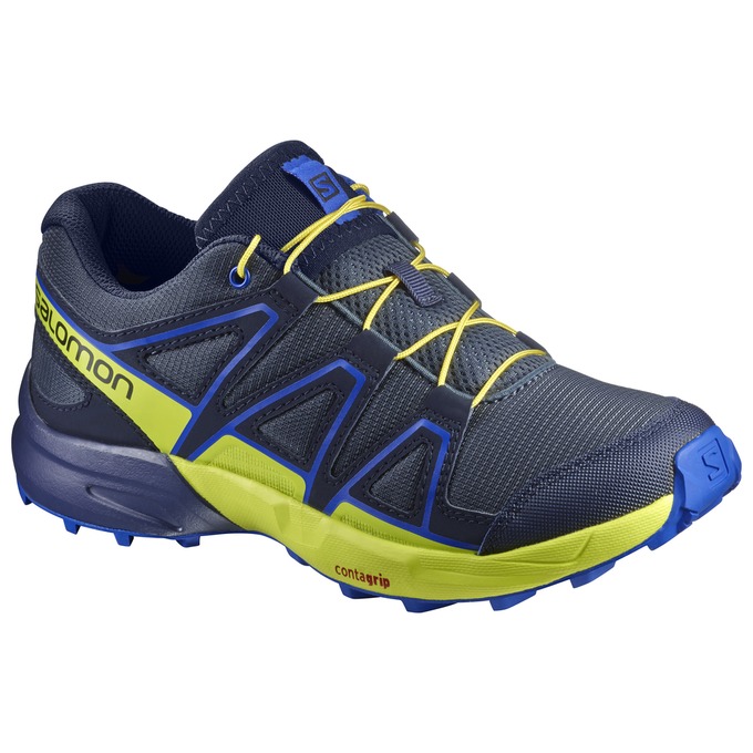 Zapatillas Trail Running Salomon Niños Azul Marino - Salomon Argentina SPEEDCROSS J ,056942-HIT